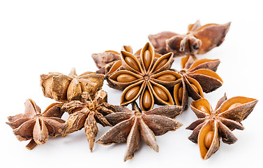 Image showing Star anise isolated on white