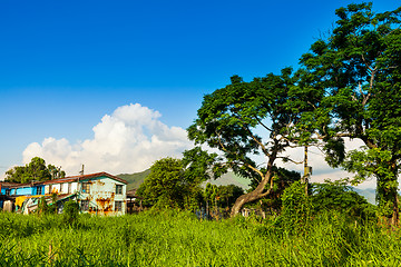 Image showing Countryside with sunshine