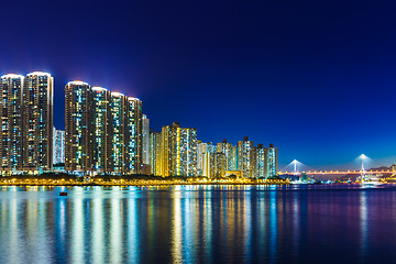 Image showing City in Hong Kong at night