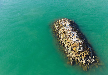 Image showing Wave breaker stone