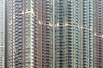 Image showing Apartment building in Hong Kong
