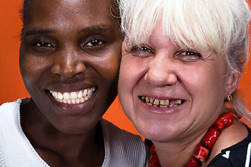 Image showing Dentistry interracial couple
