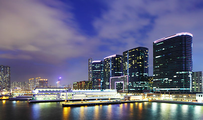 Image showing Kowloon downtown at night