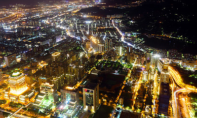 Image showing Taiwan city at night