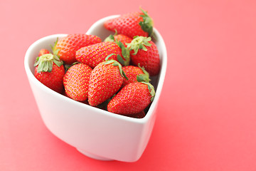 Image showing Strawberries with love