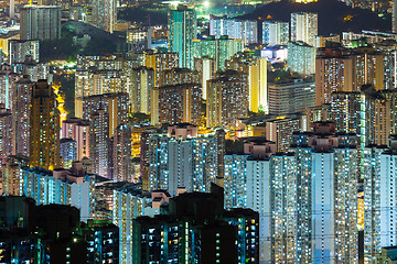 Image showing Cityscape in Hong Kong at night