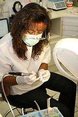 Image showing Hispanic female dentist