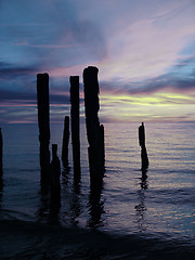 Image showing Broken Pier Blue