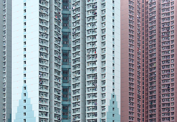 Image showing Public housing building in Hong Kong