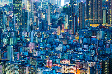 Image showing Downtown cityscape in Hong Kong