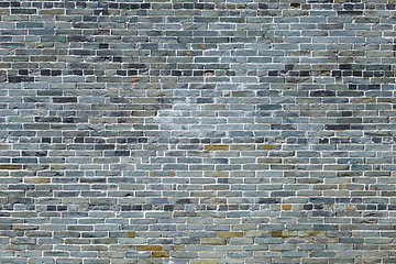 Image showing Ancient gray brick wall