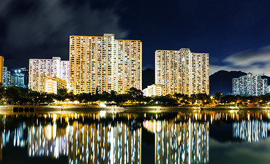 Image showing Public housing building in Hong Kong