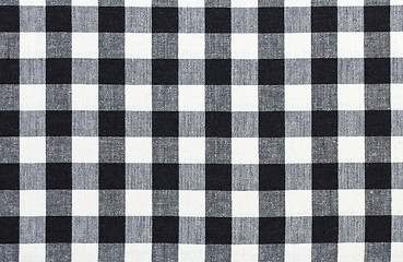 Image showing checkered tablecloth