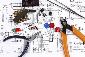 Image showing Electronics components