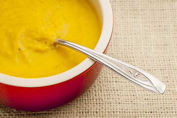 Image showing carrot cream soup