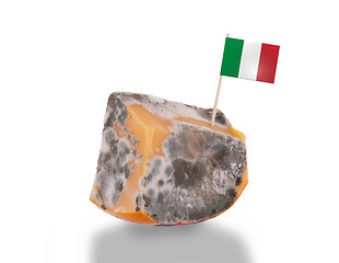 Image showing Piece of cheese gone bad