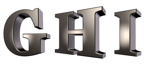 Image showing metal letters