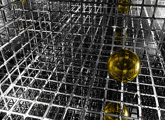 Image showing golden sphere