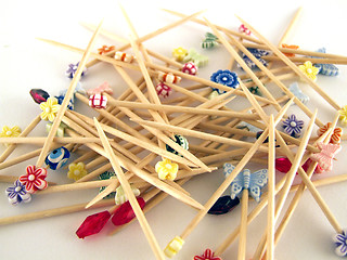 Image showing decorative toothpicks