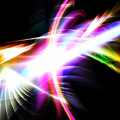 Image showing Rainbow Fractal Abstract