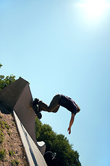 Image showing Skateboarder Silhouette 