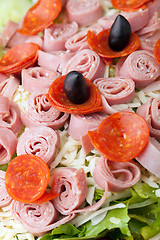 Image showing Antipasto Salad Closeup