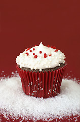 Image showing Christmas cupcake