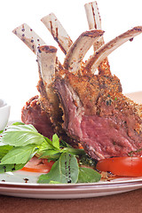 Image showing roasted lamb rib