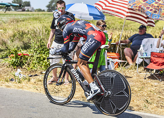 Image showing The Cyclist Philippe Gilbert