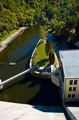 Image showing Hydroelectric power dam on the Vranov.