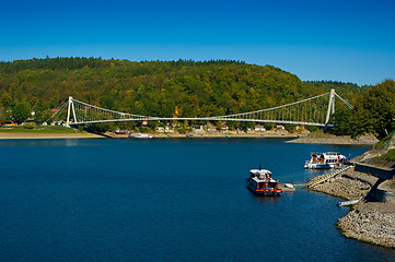 Image showing The bridge across the creek, dam Vranov.