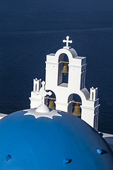 Image showing Santorini church (Firostefani)