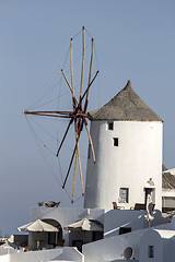 Image showing Windwill in Oia, Santorini