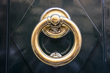 Image showing circle iron door-handle 
