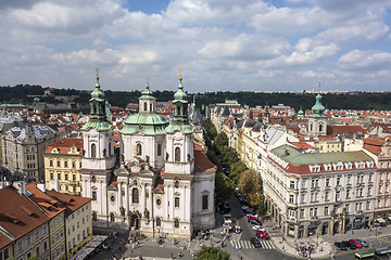 Image showing aerial view of prague