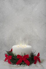 Image showing Christmas candle