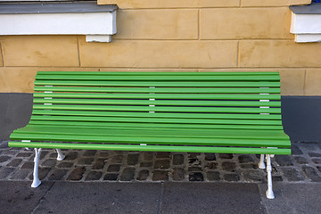 Image showing Green Bench