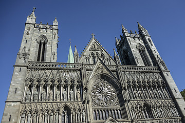Image showing Trondheim cathedral, Norway 