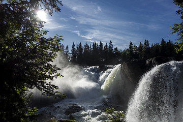 Image showing Mountain Waterfall