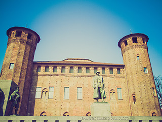 Image showing Retro look Palazzo Madama, Turin