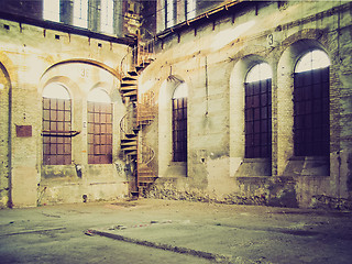 Image showing Retro look Abandoned factory