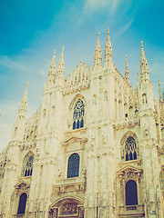 Image showing Retro look Duomo, Milan