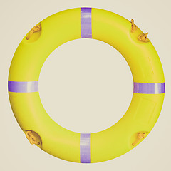 Image showing Retro look Lifebuoy