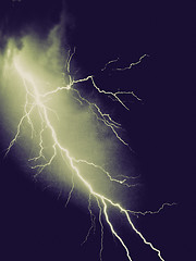 Image showing Retro look Lightning