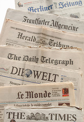 Image showing International newspaper