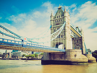 Image showing Vintage look Tower Bridge, London