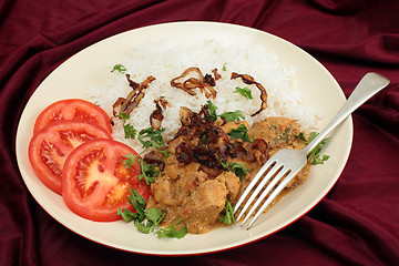 Image showing Chicken coconut korma meal