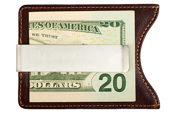 Image showing Dollars in money clip.