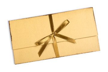 Image showing Vintage envelopes with a bow.