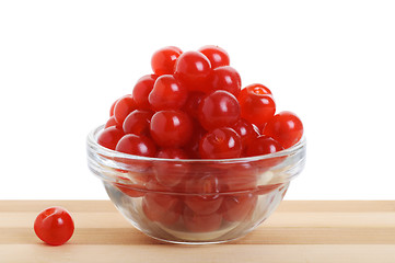 Image showing Bowl of cherries.